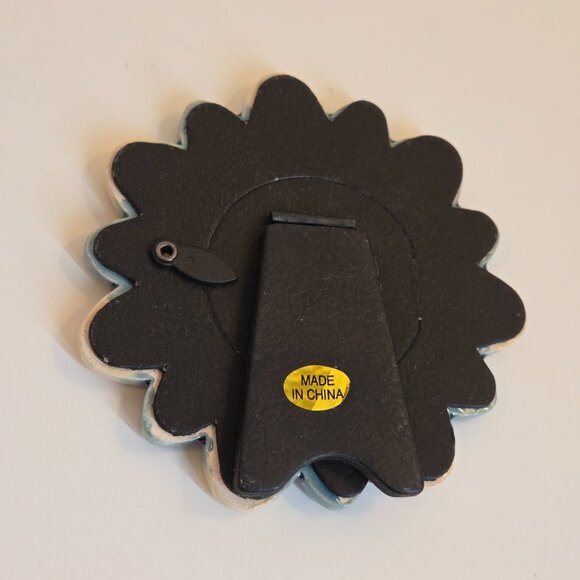 CTG Ceramic Flower Photo Frame – 2x2 in, New - Picture 3 of 4